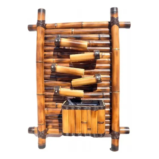 Fonte De Bambu Artesanal 5 Queda Dágua 