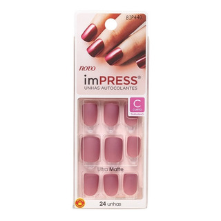Unhas Postiças Autocol Impress Curta Matte Classic - Kiss Ny Unhas Postiças Autocol Impress Curta Matte Classic - Kiss Ny