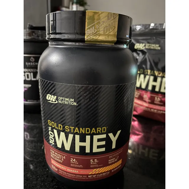 Proteína Gold Standard Whey Protein Strawberry Banana