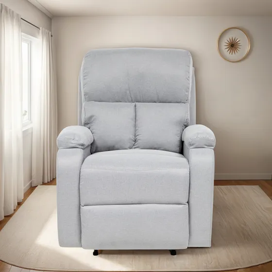 Berger Reclinable Moderno 1 Cuerpo Matheus Gris Vs8070bgr