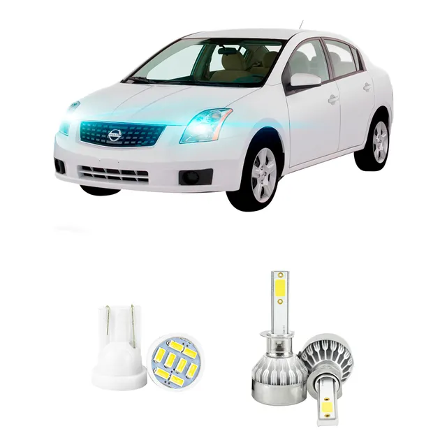 Lampada Led Farol Alto Nissan Sentra 2007 A 2011 20000lm