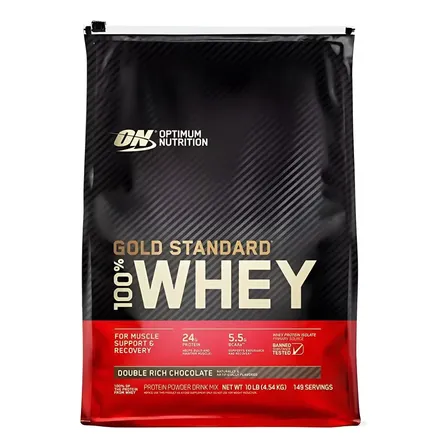 Proteína Gold Standard 100% Whey Optimum Nutrition de 4.5 kg Sabor Chocolate