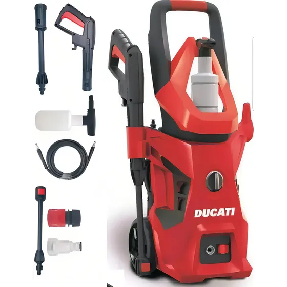 Hidrolavadora Eléctrica Ducati Dpw1400 1600psi 390lts/h Color Rojo