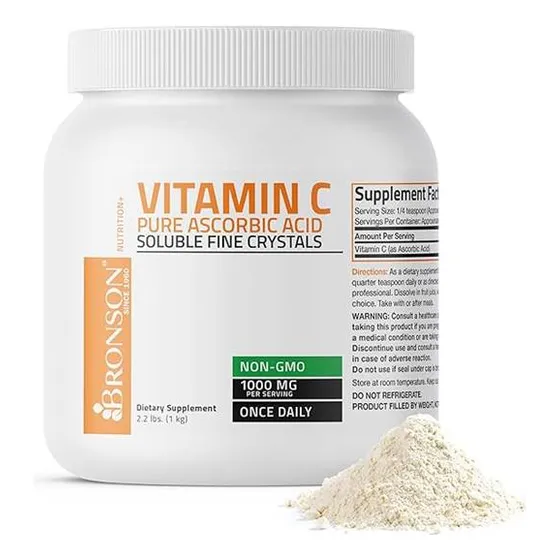 Vitamina C En Polvo Bronson De 1 Kg De Contenido