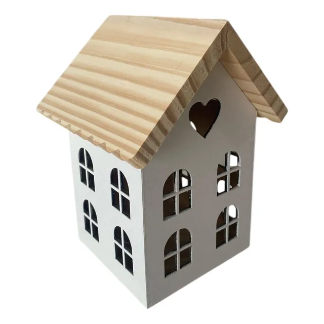 Casinha Decorativa Com Telhado Em Madeira Pinus