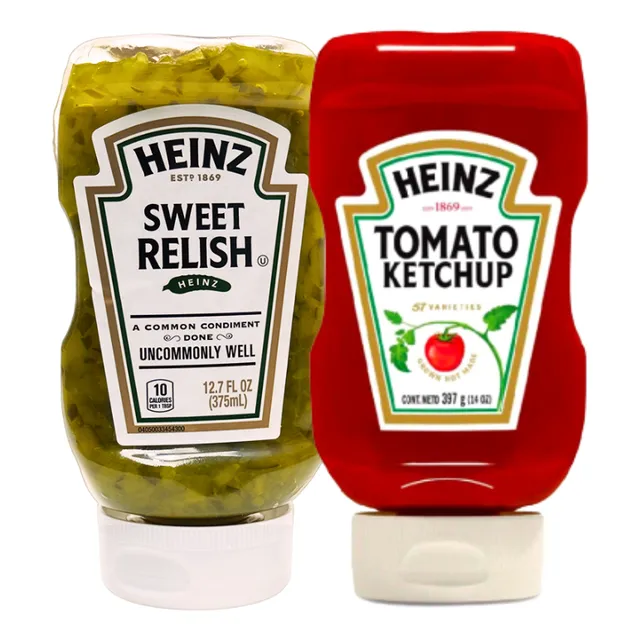 Combo Heinz Sweet Relish Y Ketchup 1 Pack.