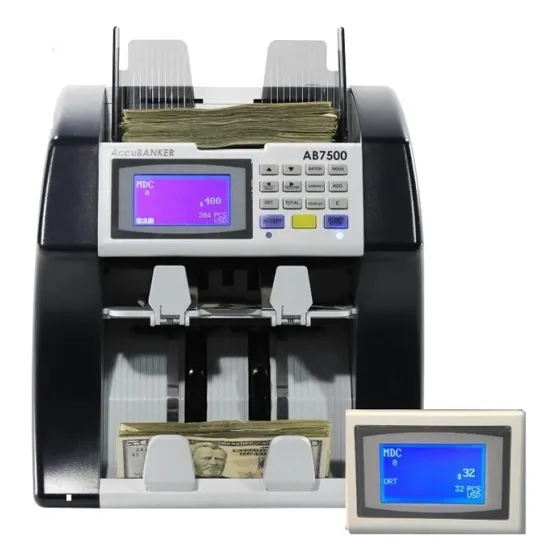 Valorizador De Dinero Accubanker Ab7500 600 Billetes Max
