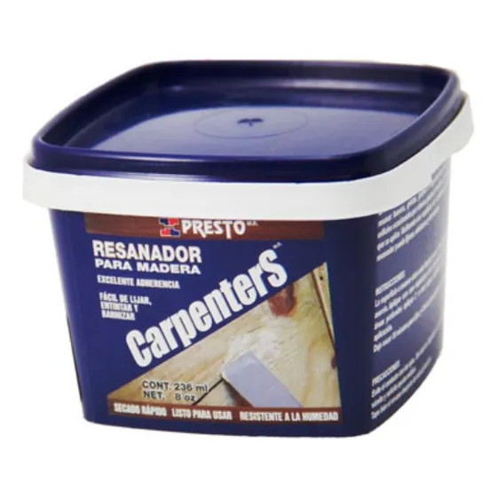 Resanador Presto Para Madera Nogal Cubeta Con 20 Kgs