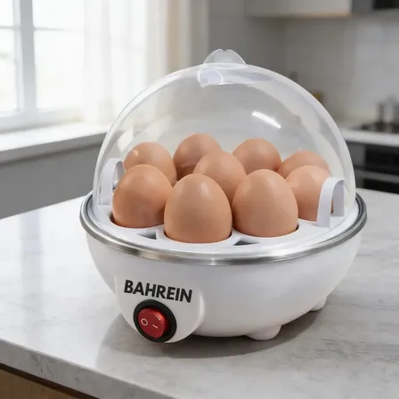 Cozedor De Ovos Elétrico (220 Ou 110v) Até 7 Ovos | Desligamento Automático | Cozinhar A Vapor | Pronto Em 10 Min | Compacto Portátil E Fácil De Usar Máquina Cooker Egg Branco 220v