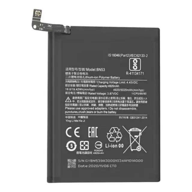 Bateria Pila Para Xiaomi Redmi Note 10 Pro Bn53 Full Org