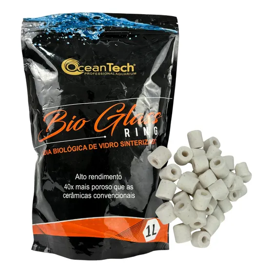 Mídia Biológica Bioglass 1l Ocean Tech