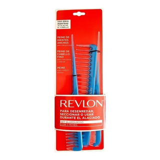 Revlon, Set De Peines Para Cabello 3 Piezas Reduce El Frizz Revlon, Set De Peines Para Cabello 3 Piezas Reduce El Frizz