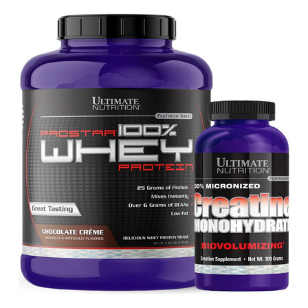 Prostar 100% Whey Protein 5 Lb + Creatina 300gr Ultimate Prostar 100% Whey Protein 5 Lb + Creatina 300gr Ultimate
