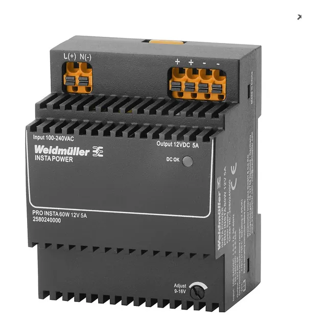 2580240000 Weidmuller Fuente Pro Insta 1f 110-240vac Sal 12v