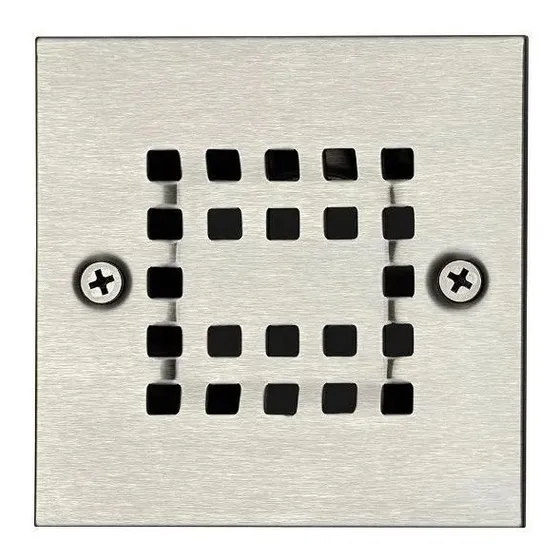 Rejilla Anticucarachas Bm 10x10cm Acero Inox Centro Piso Fp 