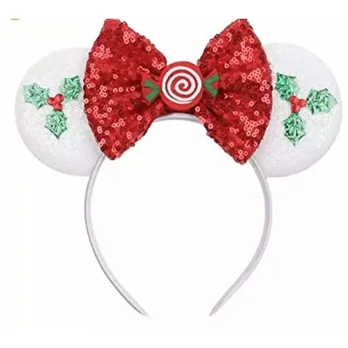 Clgift Christmas Mistletoe Minnie Vacaciones Orejas Pvh2w