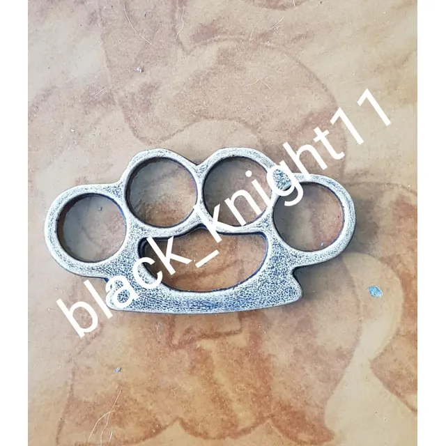 Boxer Manopla Metalico Acabado Antiguo Oro Pesado