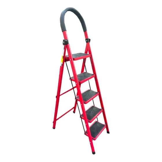 Escalera Plegable Acero Inoxidable 5 Escalones/para El Hogar