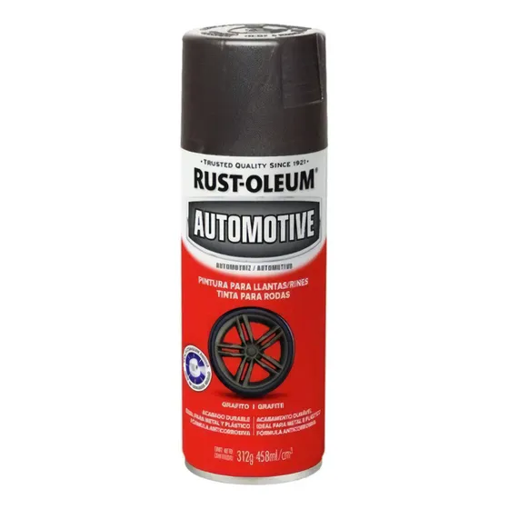 Pintura Aerosol Llantas Auto Anticorrosiva Wheel Rust Oleum Color Grafito