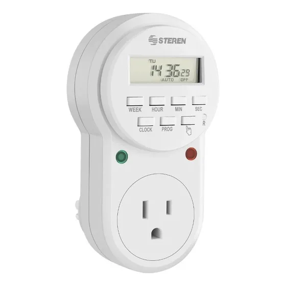 Temporizador Timer Digital Steren Programable 8 Eventos