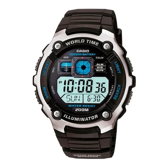 Reloj Casio Digital Varón / Ae-2000w-1av