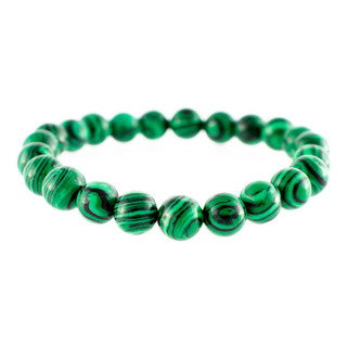 Pulseira Malaquita Pedra Natural 8 Mm Feminina Masculina Pulseira Malaquita Pedra Natural 8 Mm Feminina Masculina