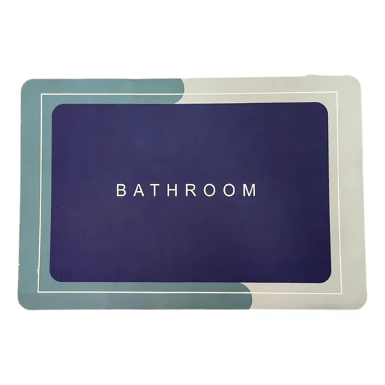 Alfombra Para Baño Secado Rapido Goma Antideslizante