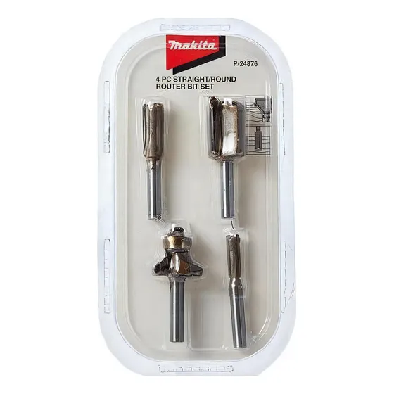 Set Fresas Makita 1/4'' Para Router Tupi Fresadora P-24876