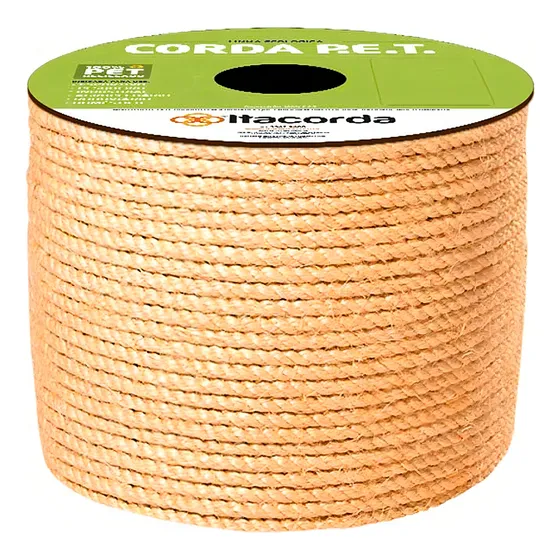 Cuerda Sisal En Carretel 6mm X 400mts Itacorda G P Color Amarillo