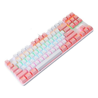 ' Teclado Mecánico Luminoso Con 87 Teclas Transparentes ' Teclado Mecánico Luminoso Con 87 Teclas Transparentes