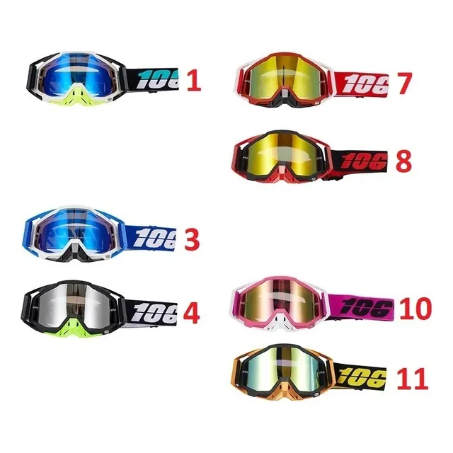Lentes De Moto A Prueba De Viento Protección Todoterreno