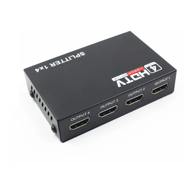 Splitter Hdmi 1x4 1080p Hd 3d Ultra 2k 4k Amplificador Señal