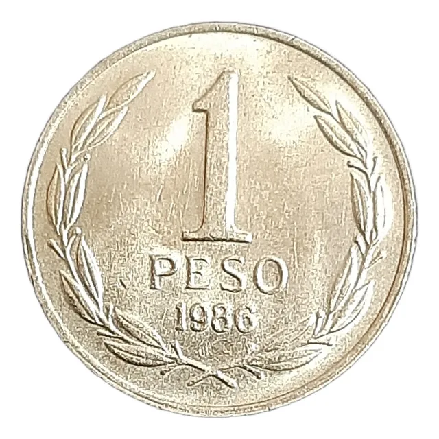 Moneda Chilena 1 Peso Distintos Años, De Los 80s Y 90s