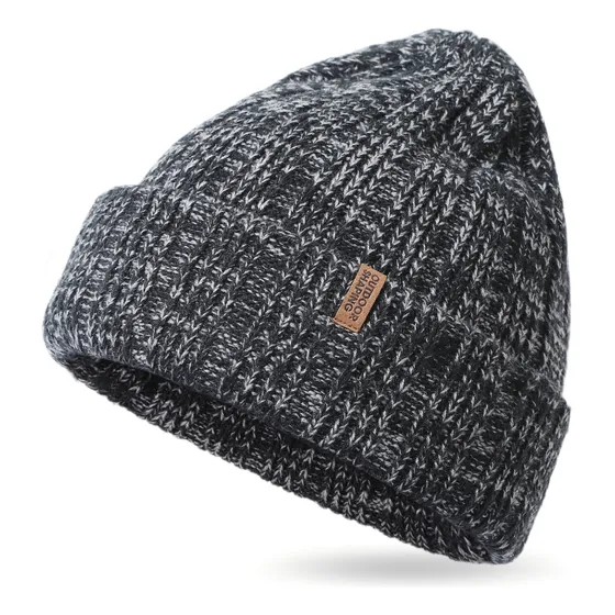 Gorro De Inverno Forrado De Lã Com Punhos Para Homens E Mulh
