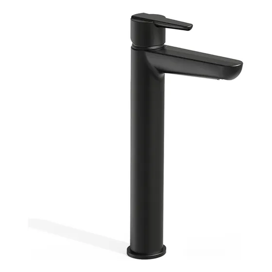 Griferia Lavatorio Hidromet Alto Flat 8415 Monocomando Black Hidromet Mate