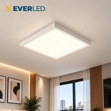 Kit 5 Plafon Sobrepor Led 48w 4000k Branco Neutro 60x60 127/220v Branco