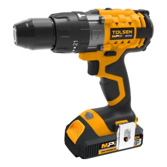 Taladro Inalambrico Tolsen 20v 13mm 2 Bat/carg  - Ferrejido