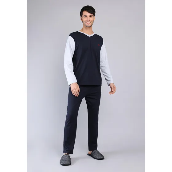 Pijama Largo Cuello V Arrow P1i3123az