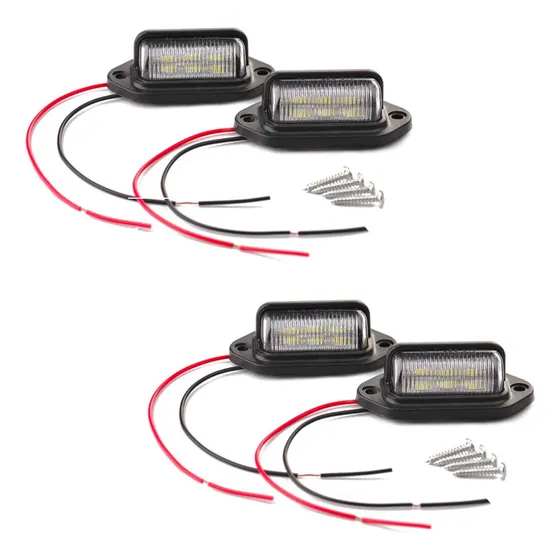Luces Led Czc Auto 12 V Para Placa Y Maletero 12 Bombillas S Tipo De Conector Luz Blanca Color De La Luz