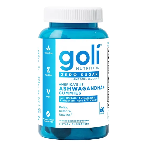 Suplemento Goli Ashwagandha Sin Azúcar Y Vitamina D 60u