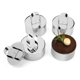 4 Juegos Anillos Acero Inoxidable/molde For Pasteles 4 Juegos Anillos Acero Inoxidable/molde For Pasteles