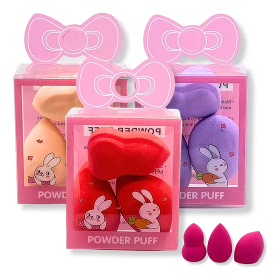 Set X3 Mini Esponjas Blender Para Base Corrector Liquido