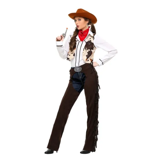 Disfraz Viejo Oeste Vaquera Norteña Vaquerita Western Damas 