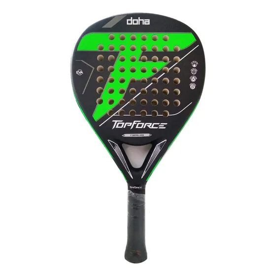 Paleta Paddle Top Force Doha Nucleo Eva Fibra Vidrio Padel