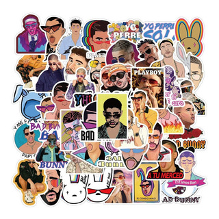 Bad Bunny Stickers 50 Calcomanias Pvc Vs Agua Bad Bunny Stickers 50 Calcomanias Pvc Vs Agua