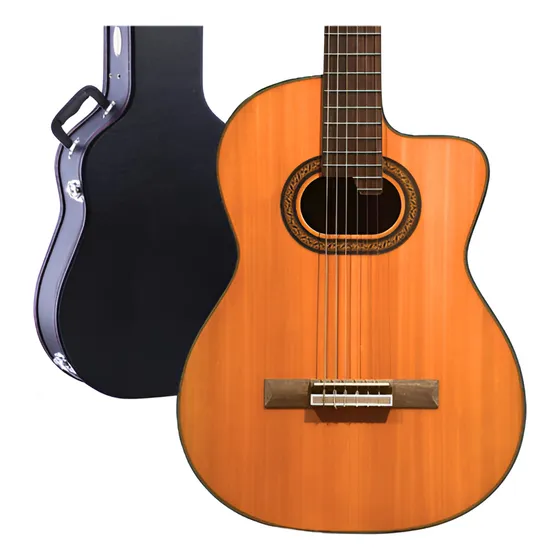 Violão Takamine Gc6 Nylon C/ Case Luxo Preto - Regulado