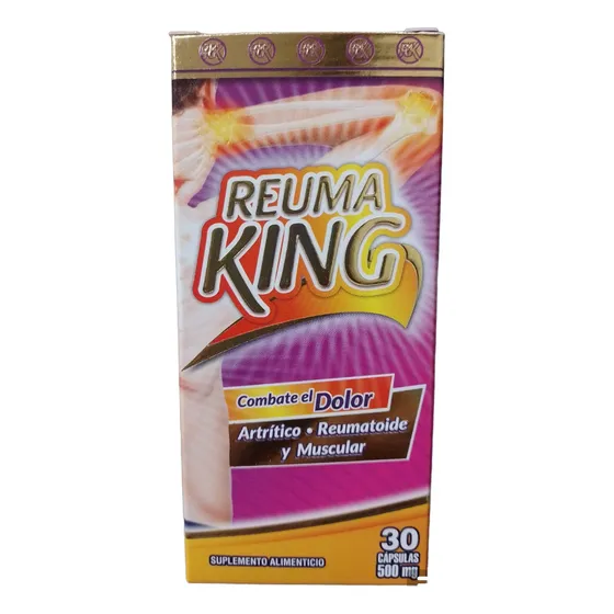 Artri Reuma King Capsulas 30 Caps Dolor Artritico Reumatoide Sabor Sin Sabor