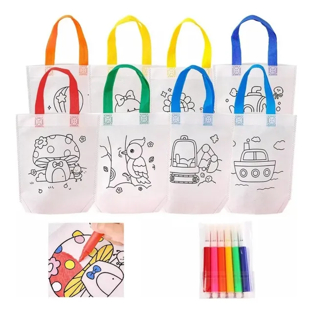 10 Bolsa Dulceras Para Colorear Regalo Niño Pascua Feliz Dia