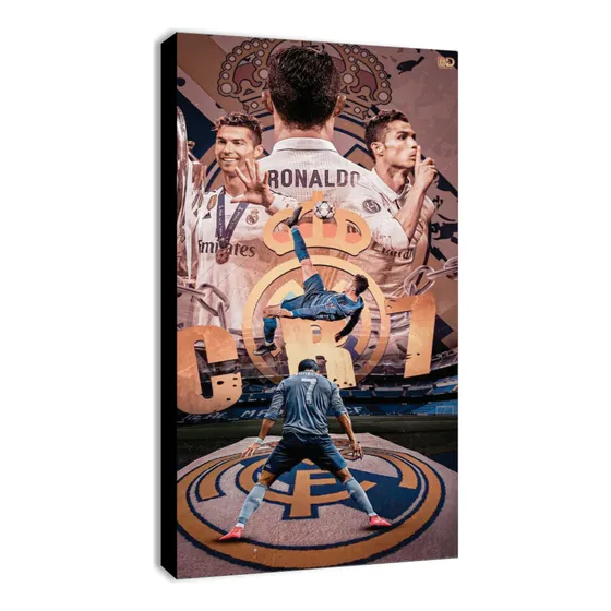 Cuadros Decorativos Sala Habitación Cristiano Ronaldo Cr7