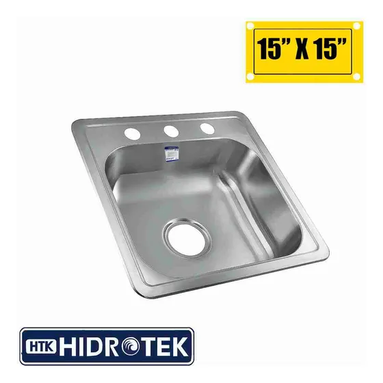 Fregadero 1 Ponchera 38,1x38,1 Hidrotek